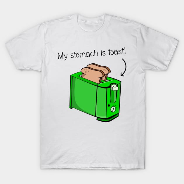 Funny Stomach Problems T-Shirt by mailboxdisco